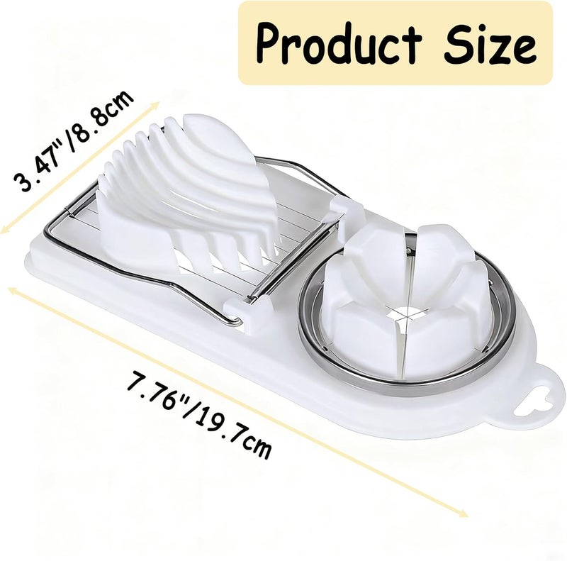 Dancepanda Egg Slicer Cutter for Hard Boiled Eggs,Stainless Steel Egg Slicer for Strawberry,Butter,Kiwi - Image 2
