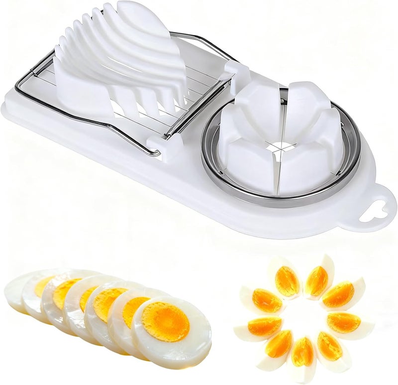 Dancepanda Egg Slicer Cutter for Hard Boiled Eggs,Stainless Steel Egg Slicer for Strawberry,Butter,Kiwi - Image 1