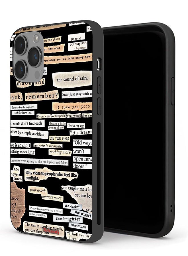 Tolwak Apple iPhone 14 Pro Max Protective Case Quotes Stickers - Image 1
