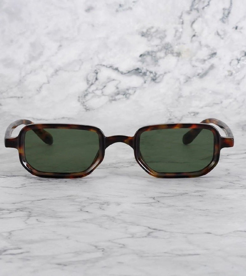  اكسبليست باوتس نظارات شمسية أنيقة بيللي للجنسين باللون الأخضر والسلحفاة - Image 2