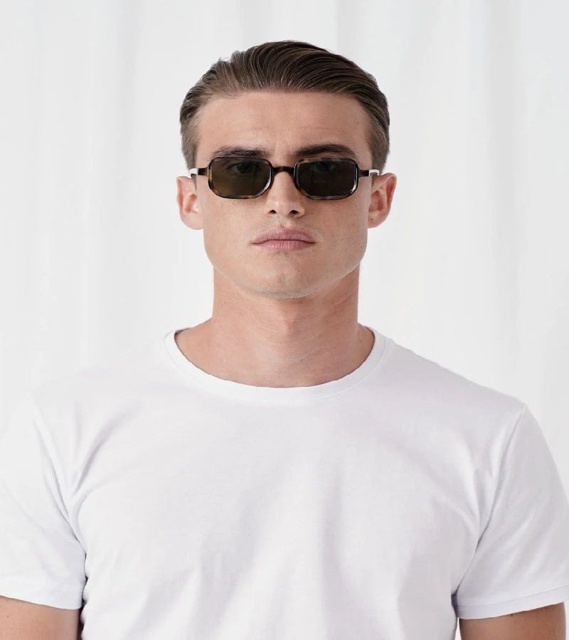  اكسبليست باوتس نظارات شمسية أنيقة بيللي للجنسين باللون الأخضر والسلحفاة - Image 3