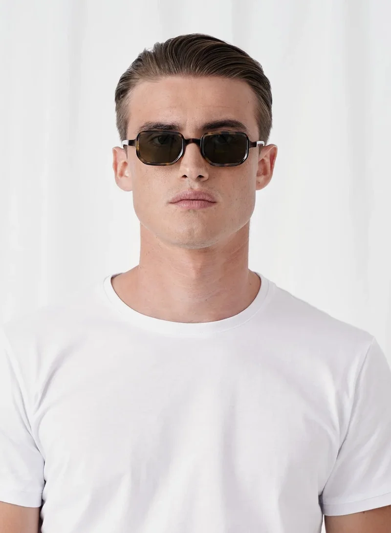  اكسبليست باوتس Explicit Poets Unisex BILLIE Tortoise - Green Stylish Sunglasses, 41EP12