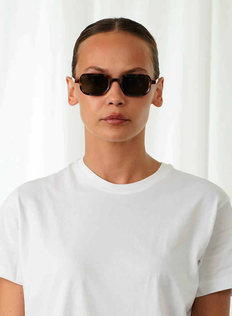  اكسبليست باوتس Explicit Poets Unisex BILLIE Tortoise - Green Stylish Sunglasses, 41EP12