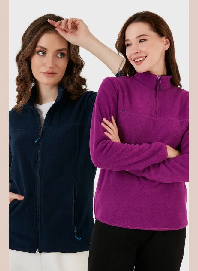 Lela Lela Slim Fit Soft Texture Anti-Pilling Non-Pilling 2-Pack Polar Women's POLAR 590700200S2