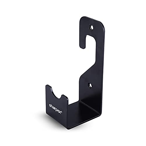 Sharpex Heavy Duty Steel Garden Hose Hanger | Wall Mounted Watering Pipe Holder for Garden Use | Portable Irrigation Hose Storage Organizer (Black) - Image 5