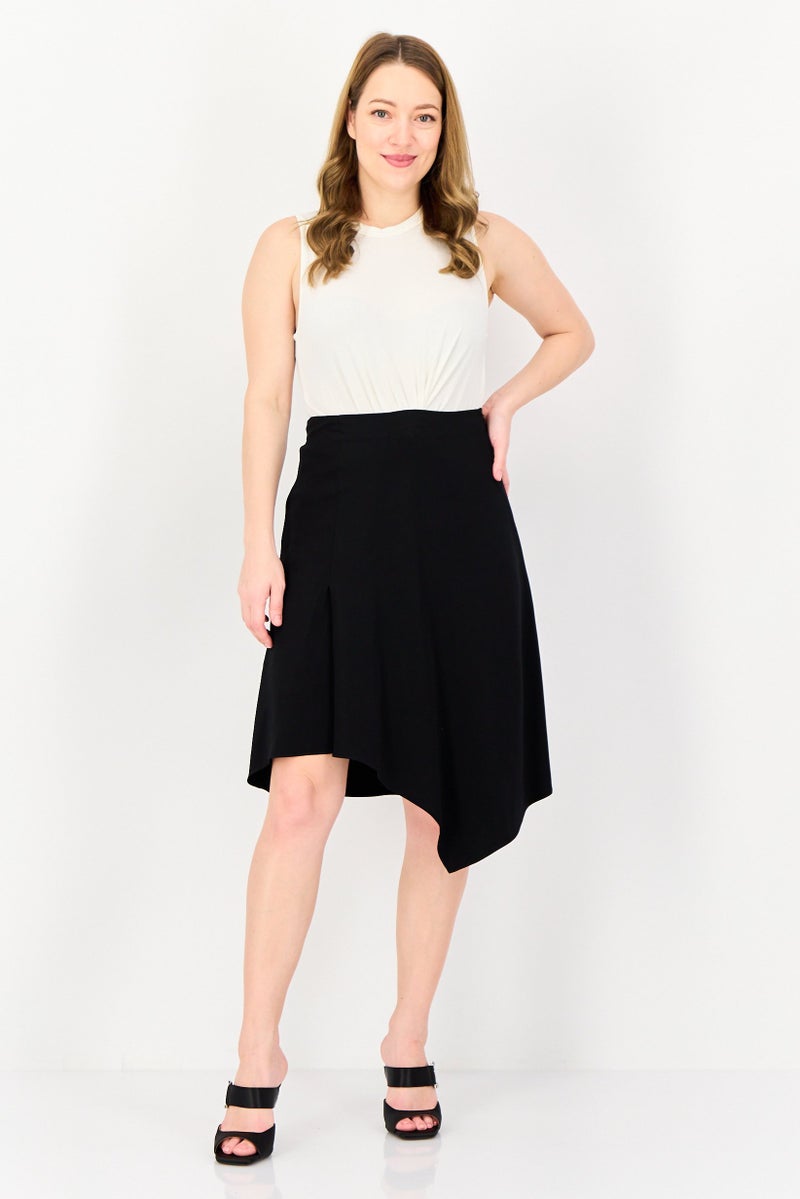 SELECTED Women Solid Midi Skirt, Black - Image 4