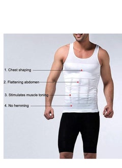 Spall Mens Slimming Body Shape Wear Corset Vest Shirt Compression Abdomen Tummy Belly Control Slim Waist  - Image 2