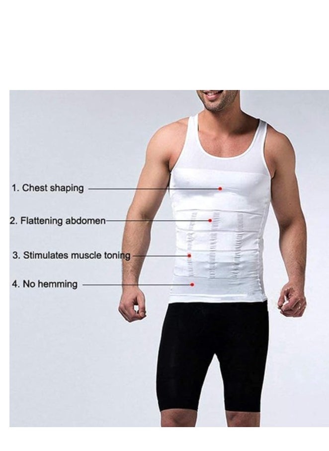 Spall Mens Slimming Body Shape Wear Corset Vest Shirt Compression Abdomen Tummy Belly Control Slim Waist  - Image 2