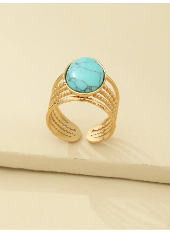 تايك تو Take Two Turquoise Stone Ring