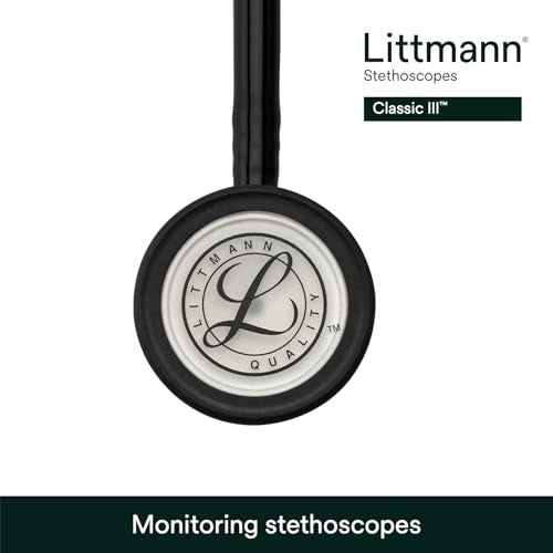 Littmann 3M™ Littmann® Classic III™ Monitoring Stethoscope, Black Tube, 27 inch, 5620 - Image 4