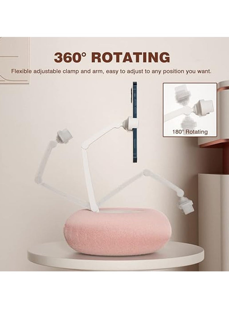 General Furry Bowl Universal Adjustable Swivel Stand Flat Pillow Stand (Pink)  - Image 2