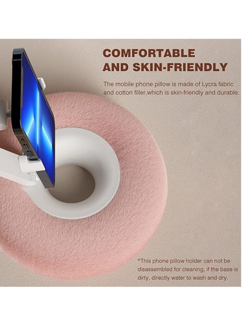 General Furry Bowl Universal Adjustable Swivel Stand Flat Pillow Stand (Pink)  - Image 3