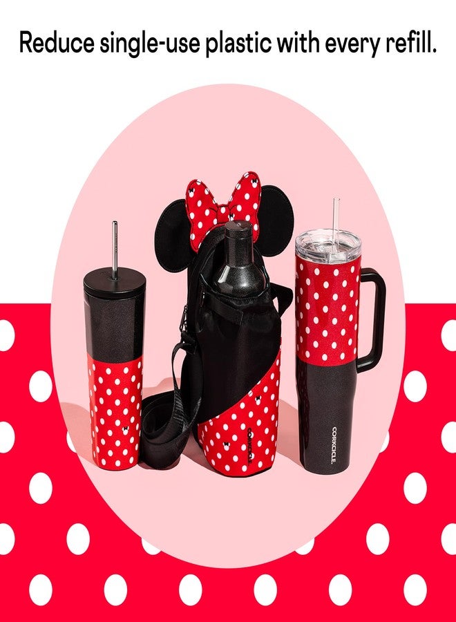 Corkcicle x Disney Minnie Mouse Cold Cup Insulated Tumbler with Lid and Straw, Polka Dot Red, 24 oz - Reusable Water Bottle Keeps Beverages Cold 12hrs, Hot 5hrs - Cupholder Friendly, Flexible Sip Lid - Image 5