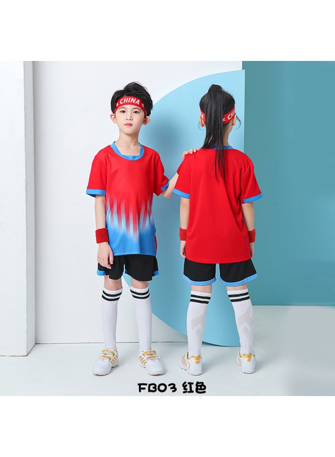 Children's Summer Training Camp Football Clothes Sports Training Suit Same Style Support Printing Toddler Jerseys