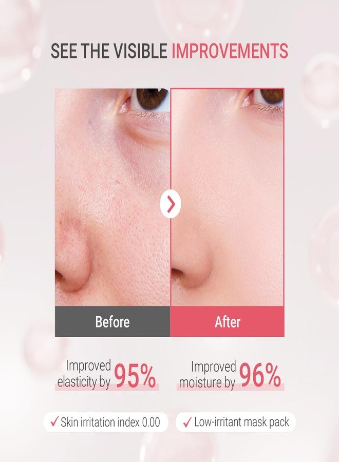 tenzero Rose Peptide Collagen Mask Pack (3 Sheets x 30g), Overnight Hydrogel Mask, Deep Hydrating, Elasticity Enhancing, Anti Wrinkle Lifting, Firming, Nourishing with Collagen, Rose Peptides - Image 2