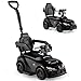 INFANS Licensed Toyota Ride on Push Car for Toddlers by INFANS 3 in 1 Walking Sliding Toy with Removable Guardrails and Handle Music Under Seat Storage for Kid Dark - Image 2