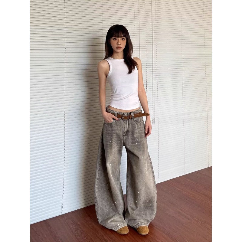 Unisex Classic Denim Jeans Loose Fit Daily Outdoor Wear - Image 4