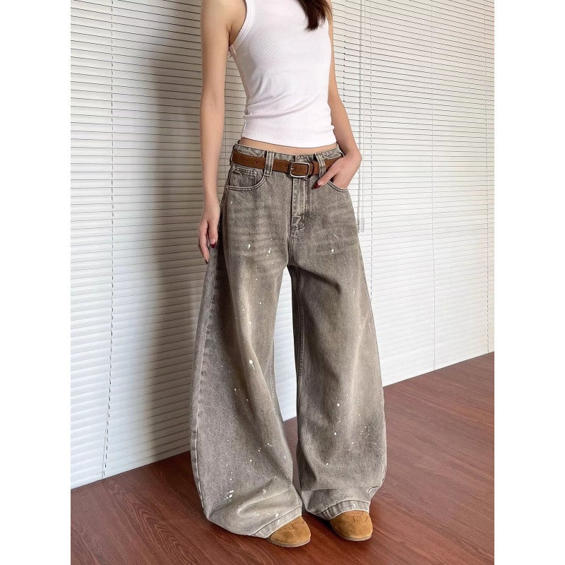 Unisex Classic Denim Jeans Loose Fit Daily Outdoor Wear - Image 2