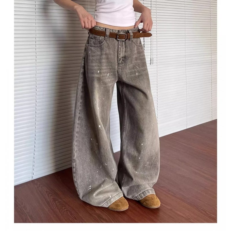 Unisex Classic Denim Jeans Loose Fit Daily Outdoor Wear - Image 1