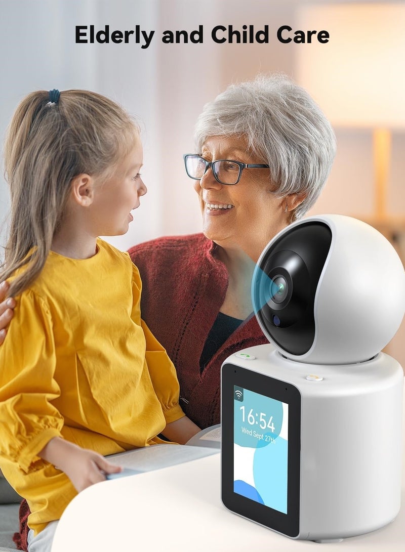 Generic 1080P Two-Way Video/Audio Indoor Camera, Child/Elder/Dog/Pet Camera with Phone App, 1080P Home Security Camera with Pan Tilt, Night Vision, One-Button Call, Motion Detection, Human/Sound/Crying Detectio  - Image 5