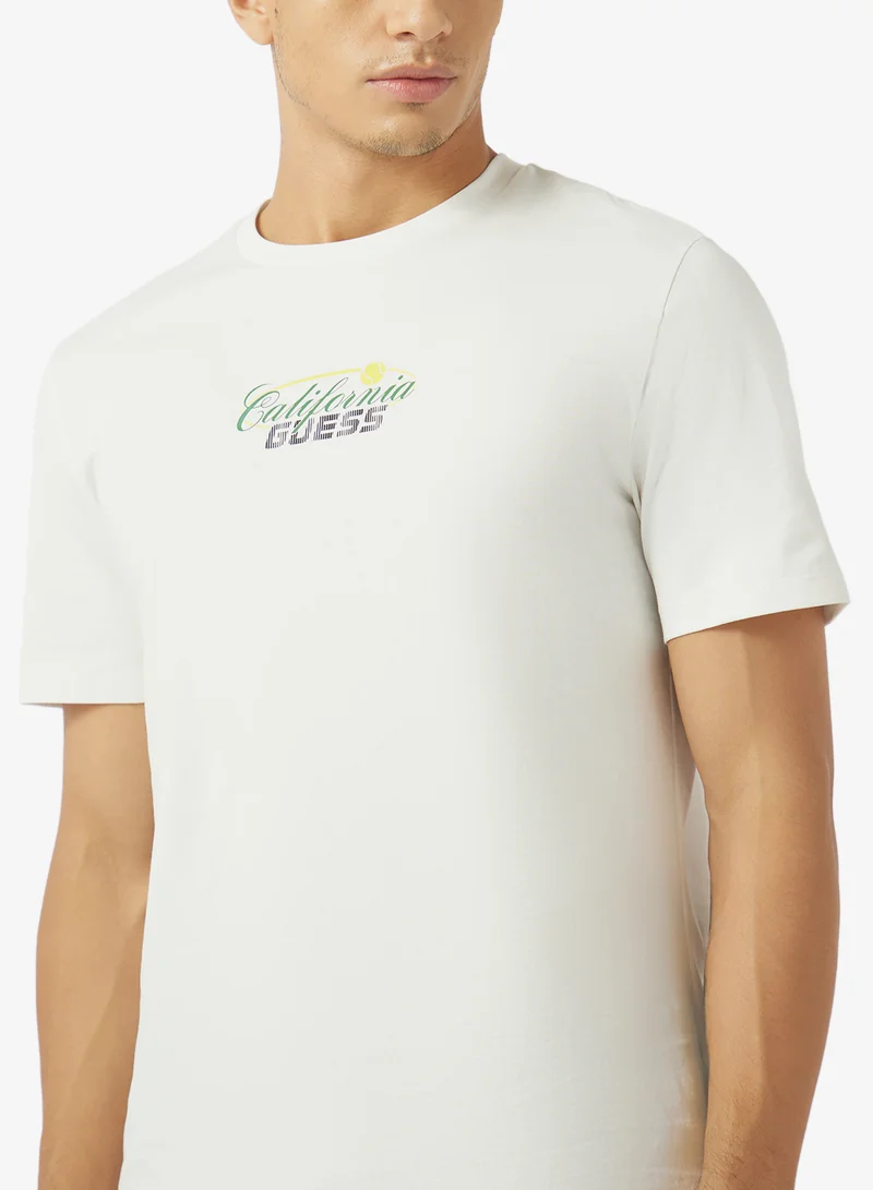GUESS  Crew Neck Regular Fit T-Shirt for Men | Best Price UAE