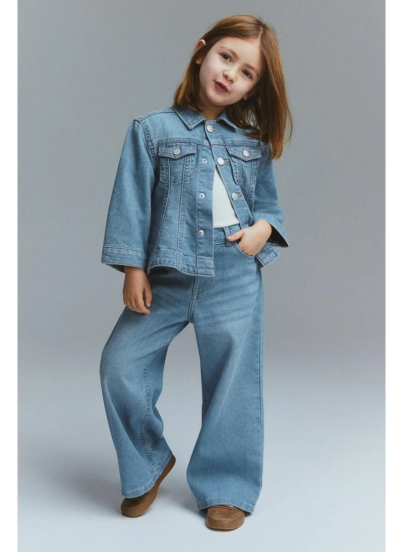 اتش اند ام Flared denim jacket
