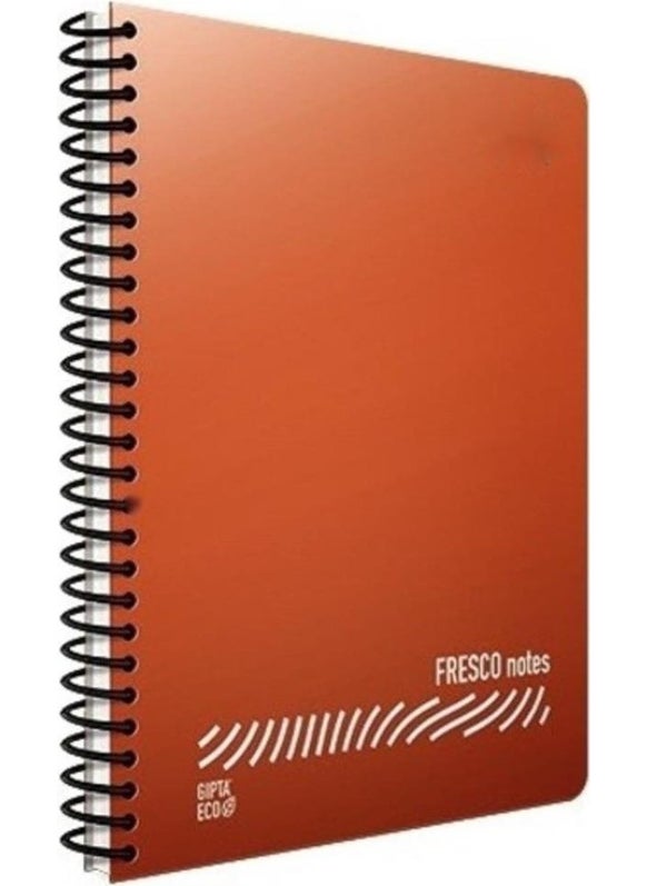 Fresco A5 72 Sheets Plastic Cover Spiral Notebook - Lined