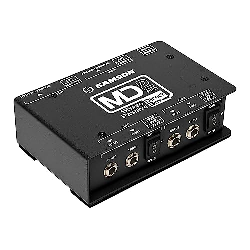 Samson MD2 Pro Stereo Passive Direct Box, Shielded Transformer - Image 4