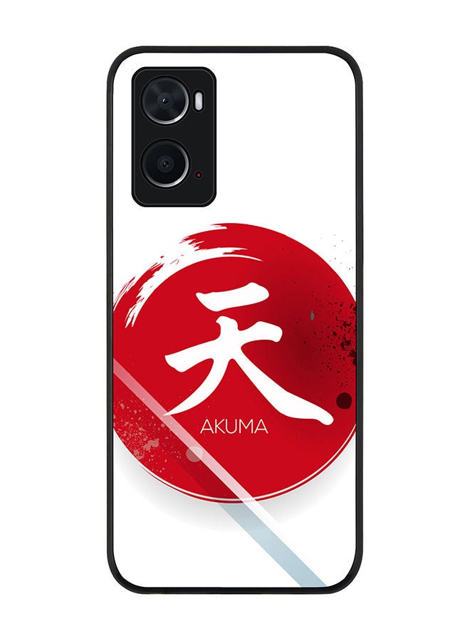 Stylizedd Rugged Black edge case for Oppo A96 4G/A36/A76 Slim fit Soft Case Flexible Rubber Edges Anti Drop TPU Gel Thin Cover - I Am Akuma - Image 1