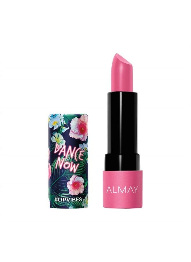 Almay Lip Vibes Lipstick with Vitamin E Oil & Shea Butter, Matte Cream Finish, Hypoallergenic, Dance Now, 0.14 Oz  - Image 2