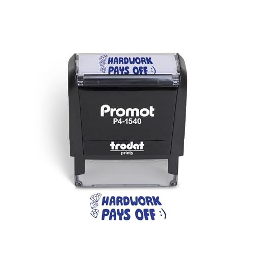 Promot Teacher Stamps for Classroom Grading - Self Inking Stamp for Kids - Motivational Grading Stamps for Teachers & Homeschool, Classroom Supplies & Gifts (Hard Work Pays Off) - Image 1