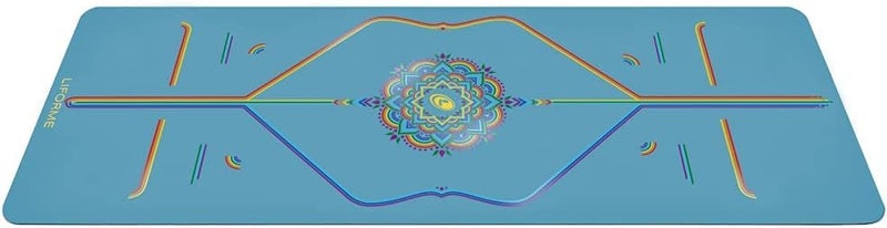 Liforme Printed Yoga Mat – Free Yoga Bag Included - Patented Alignment System, Warrior-like Grip, Non-slip, Eco-friendly, Sweat-Resistant, Long, Wide, 4.2mm thick mat for comfort - Image 2