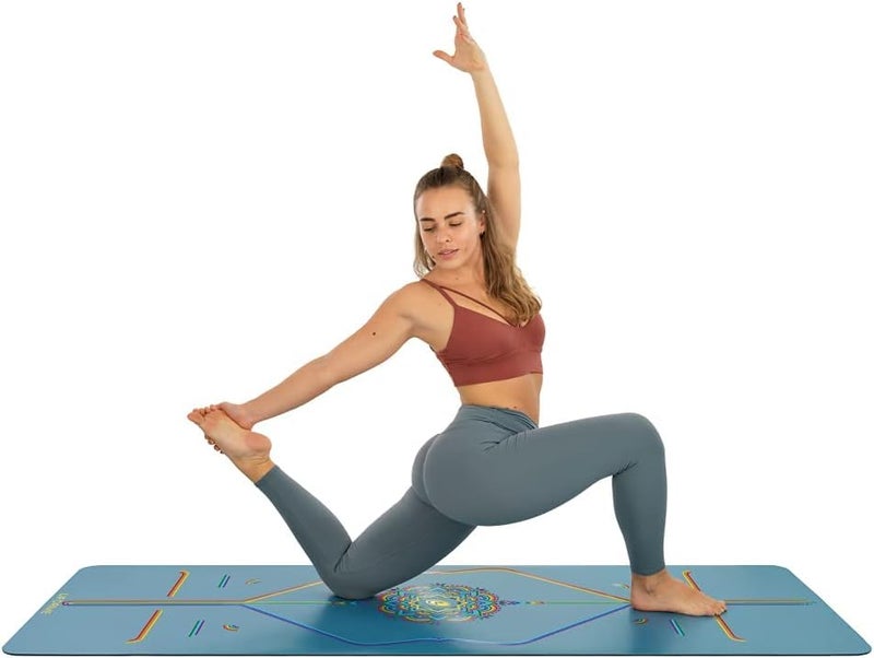 Liforme Printed Yoga Mat – Free Yoga Bag Included - Patented Alignment System, Warrior-like Grip, Non-slip, Eco-friendly, Sweat-Resistant, Long, Wide, 4.2mm thick mat for comfort - Image 5