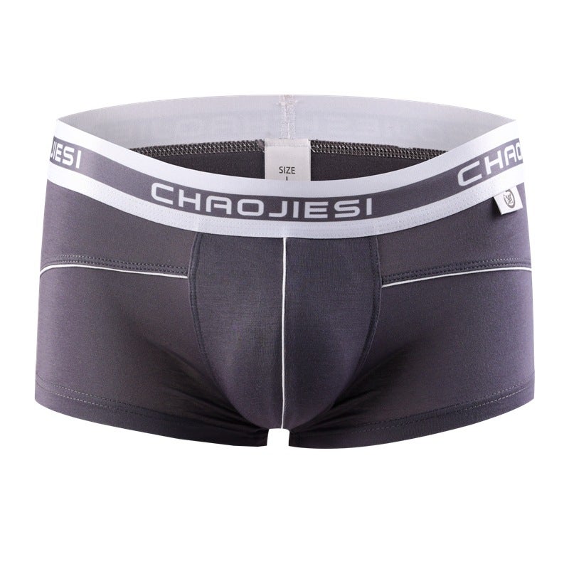 Summer Mens Underwear Low Waist Underwear for Youth Mens Thin Boxers Boxers Boxers Sports Underpants Breathable Shorts Head sapphire blue  - Image 3