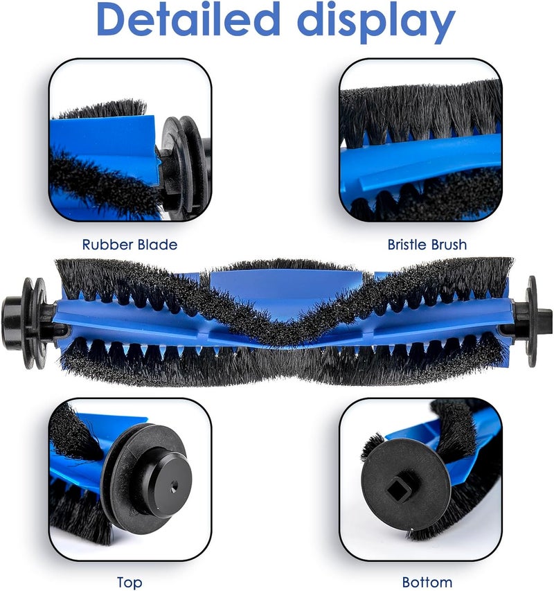 BRUVISH (3 Pieces) Roller Brushes for Eufy RoboVac 11S, 11S Plus MAX,25C,G10 Hybrid,G20,G20 Hybrid,G30,G30 Hybrid, 30, 30C,30C MAX,15C, 15C MAX,35C, 25C Max,G35+,G40+,G40 Hybrid+ Roller Brush - Image 4