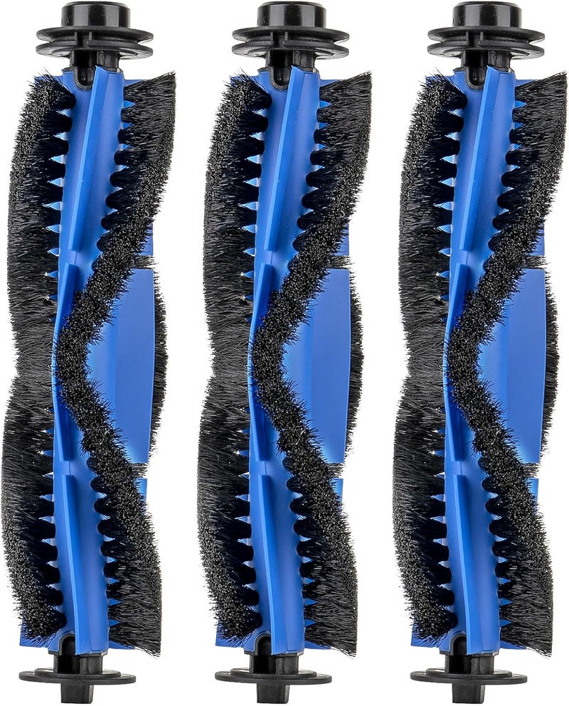 BRUVISH (3 Pieces) Roller Brushes for Eufy RoboVac 11S, 11S Plus MAX,25C,G10 Hybrid,G20,G20 Hybrid,G30,G30 Hybrid, 30, 30C,30C MAX,15C, 15C MAX,35C, 25C Max,G35+,G40+,G40 Hybrid+ Roller Brush - Image 1