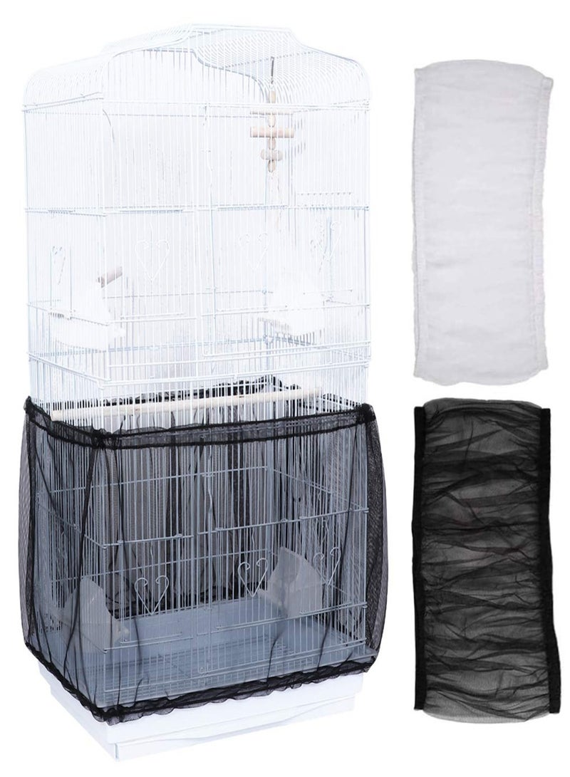 NajmStyle Cage Cover Seed Catcher Birdcage Nylon Mesh Net Cover Skirt - Image 1