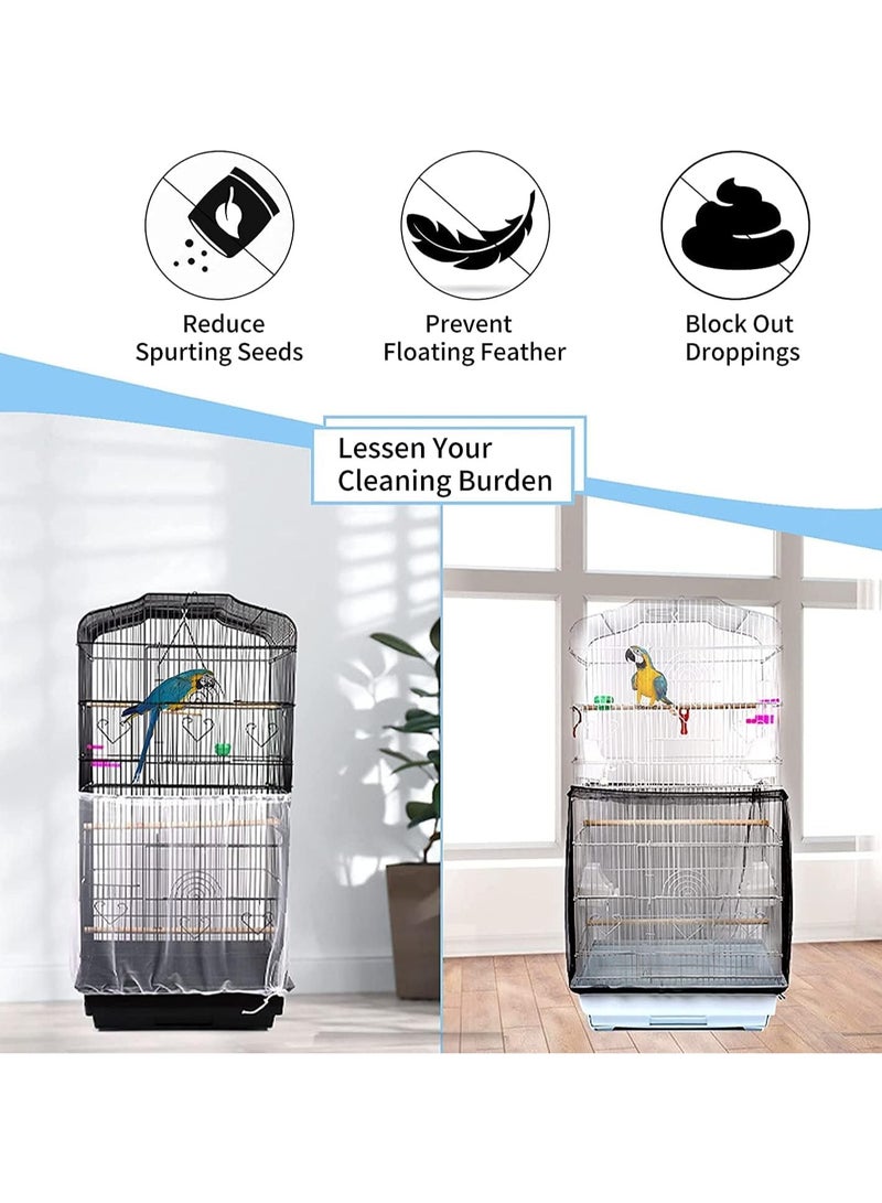 NajmStyle Cage Cover Seed Catcher Birdcage Nylon Mesh Net Cover Skirt - Image 3