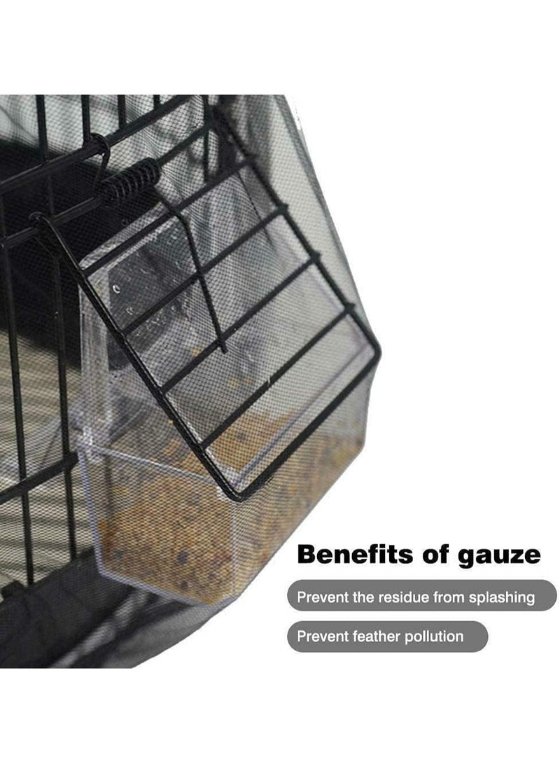 NajmStyle Cage Cover Seed Catcher Birdcage Nylon Mesh Net Cover Skirt - Image 5