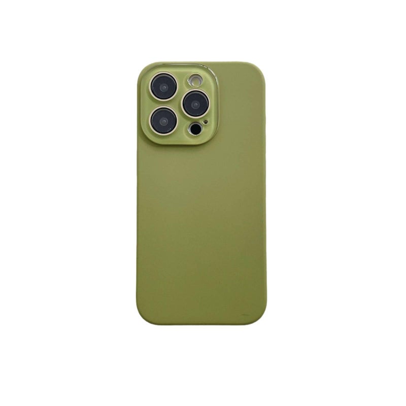 iPhone 13 TPU Scratch Resistant Protective with Liquid Silicone and Lens Protector in Antique White finish - Image 5