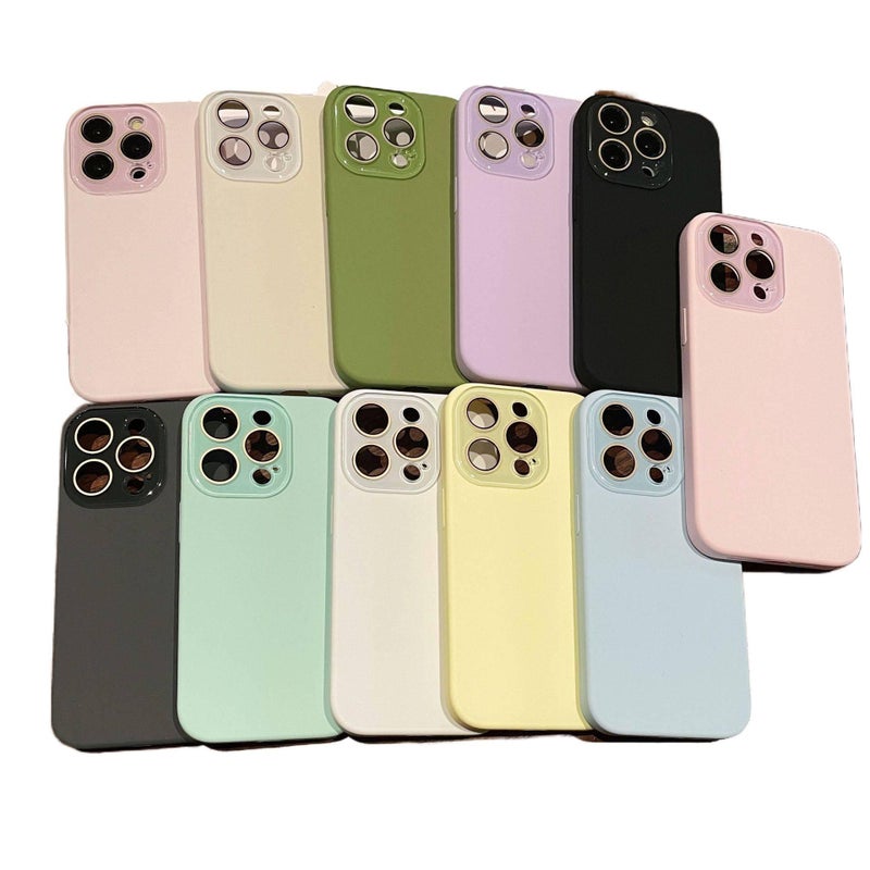 iPhone 13 TPU Scratch Resistant Protective with Liquid Silicone and Lens Protector in Antique White finish - Image 2