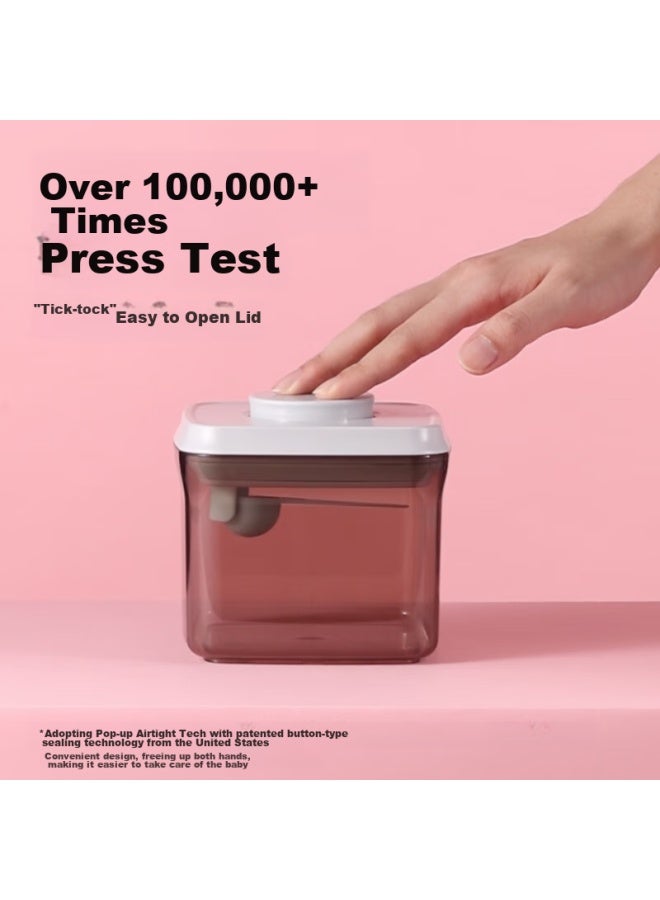 Ankou Milk Powder Container, Baby Formula Sealed Jar, Portable Rice Powder Box, Dispensing Tea Canister, Light-proof And Moisture-proof Milk Powder Canister - Image 4