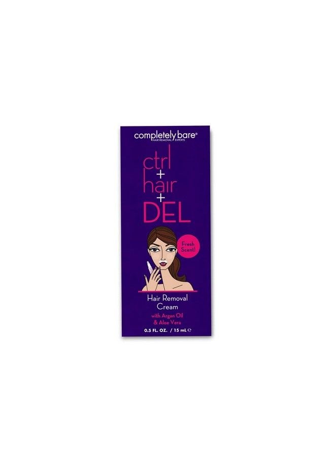 Completely Bare Ctrl+Hair+Del Targeted Hair Removal Cream Moisturizing Argan Oil & Aloe Vera  - Image 2