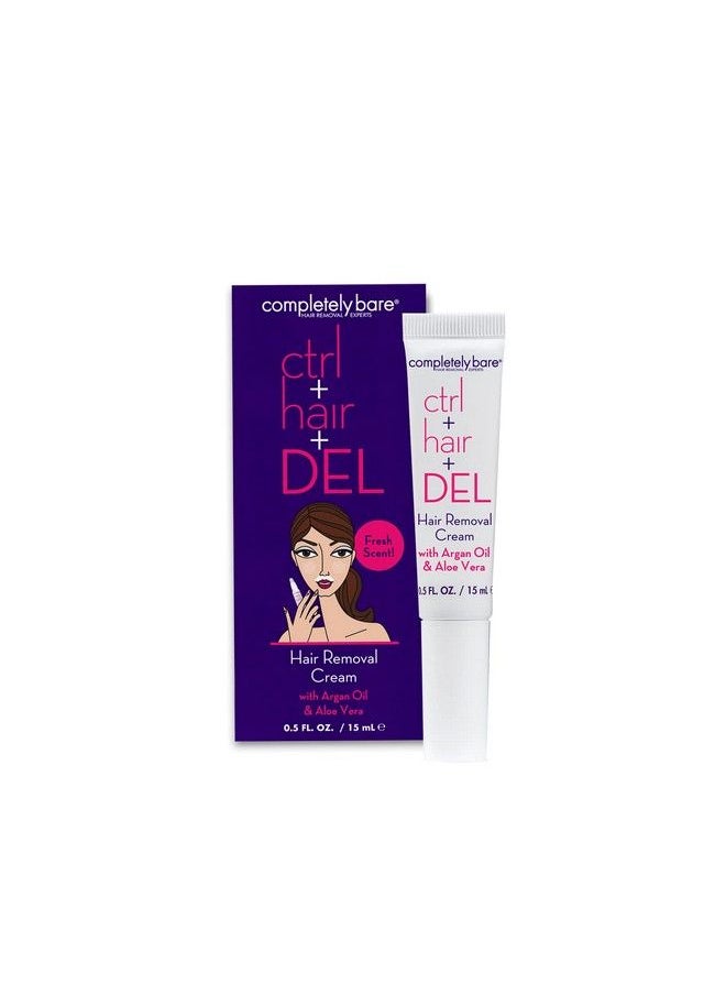 Completely Bare Ctrl+Hair+Del Targeted Hair Removal Cream Moisturizing Argan Oil & Aloe Vera  - Image 3