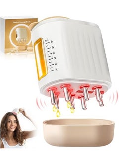 JoyousSto 2 in 1 Electric Scalp Massager and Hair Oil Applicator, Hair Massager Scalp Applicator Brush for Hair Treatment, Growth Medicine Essential Oil Serum, Fillable Brush, Dandruff Exfoliator Treatment  - Image 1