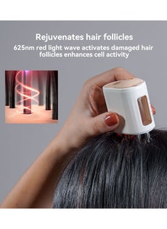 JoyousSto 2 in 1 Electric Scalp Massager and Hair Oil Applicator, Hair Massager Scalp Applicator Brush for Hair Treatment, Growth Medicine Essential Oil Serum, Fillable Brush, Dandruff Exfoliator Treatment  - Image 3