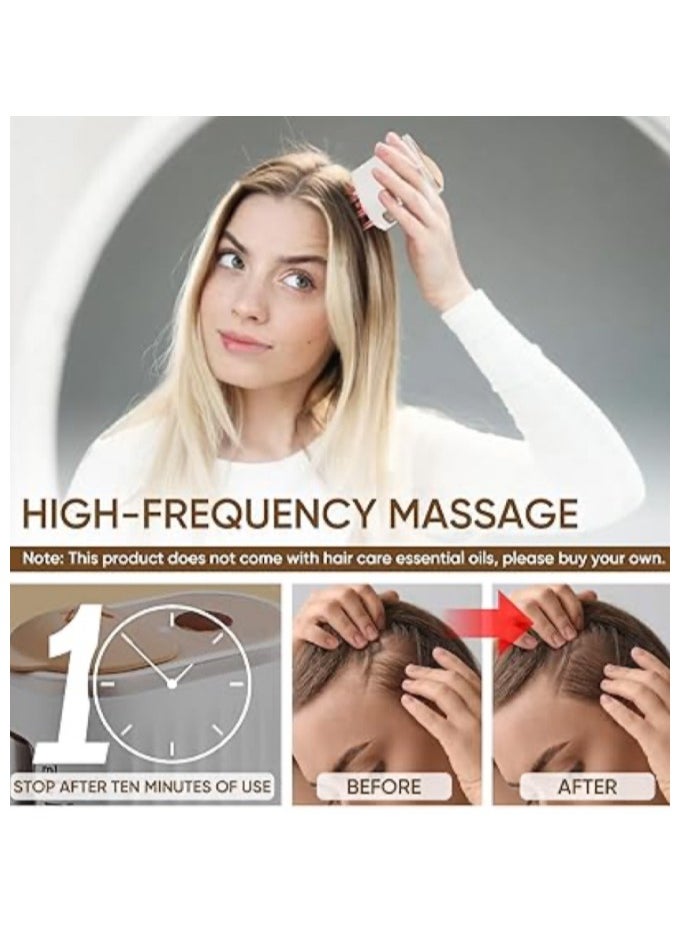 JoyousSto 2 in 1 Electric Scalp Massager and Hair Oil Applicator, Hair Massager Scalp Applicator Brush for Hair Treatment, Growth Medicine Essential Oil Serum, Fillable Brush, Dandruff Exfoliator Treatment  - Image 5
