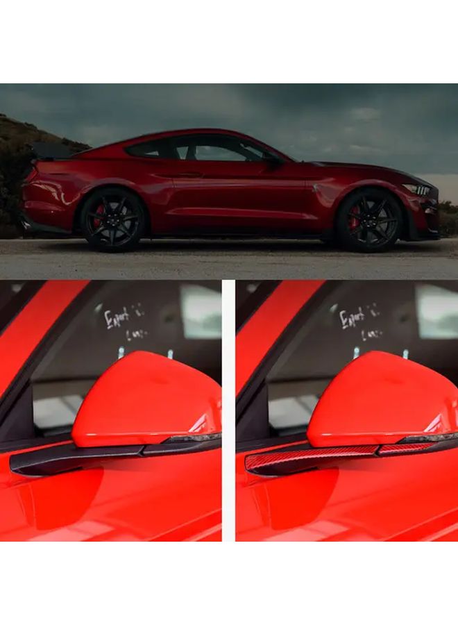 Red Rearview Mirror Decal Exterior Modification Sticker for Mustang 2015 2020 - Image 1