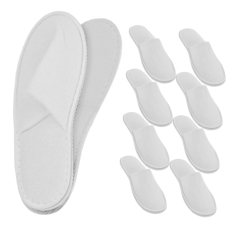 5 Pairs Disposable Hotel Slippers Non Slip Spa Slippers For Guests Travel Home And Beauty Salons - Image 2