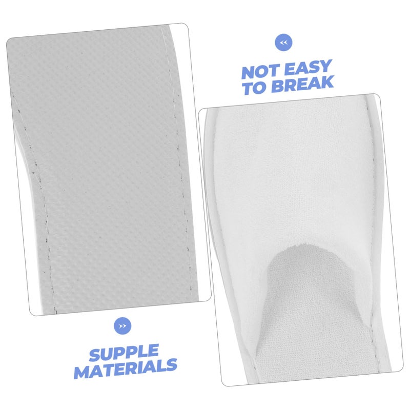 5 Pairs Disposable Hotel Slippers Non Slip Spa Slippers For Guests Travel Home And Beauty Salons - Image 5